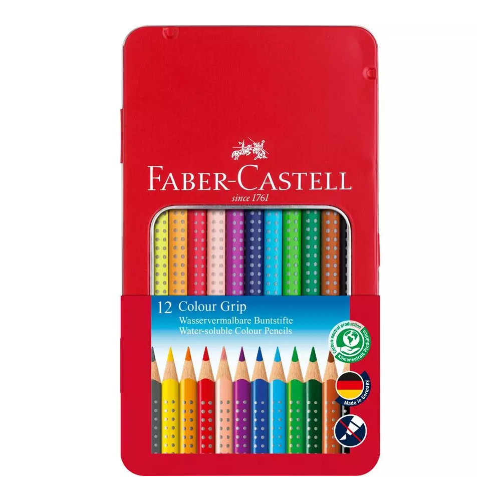 Faber Castell Colour Grip Farbstift 12er Metalletui Bischoff AG