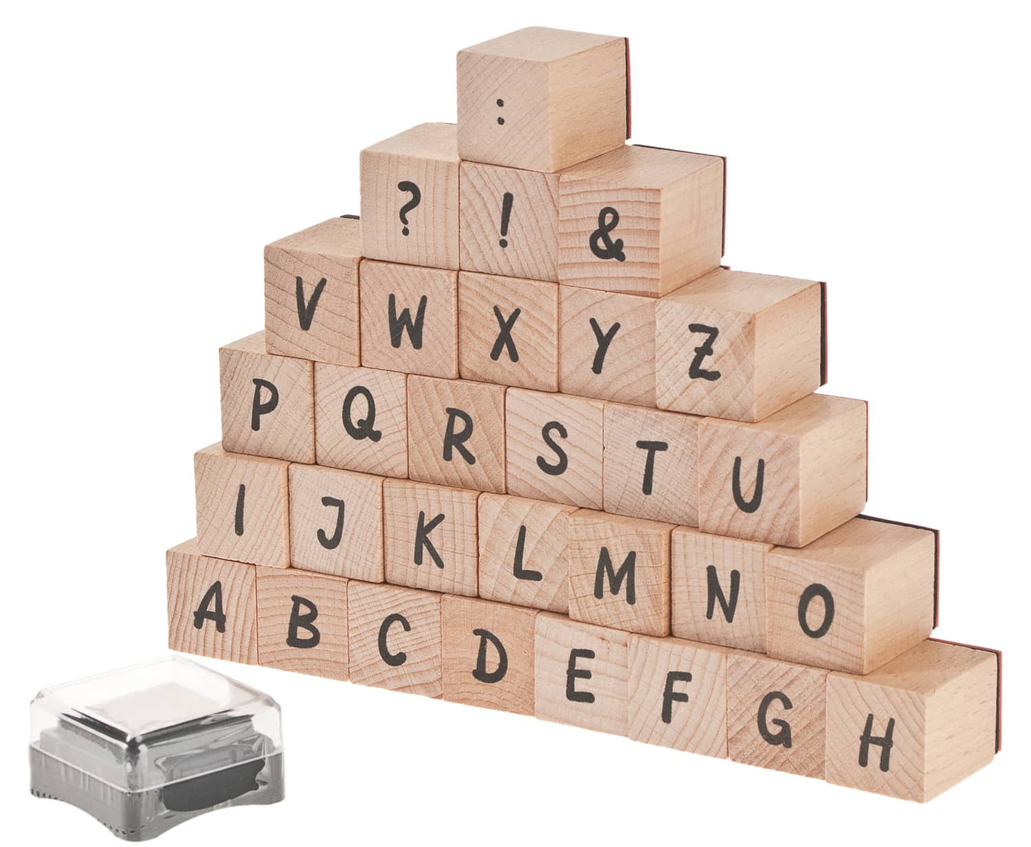 Holzstempel Er Set Alphabet Stempelkissen Bischoff Ag