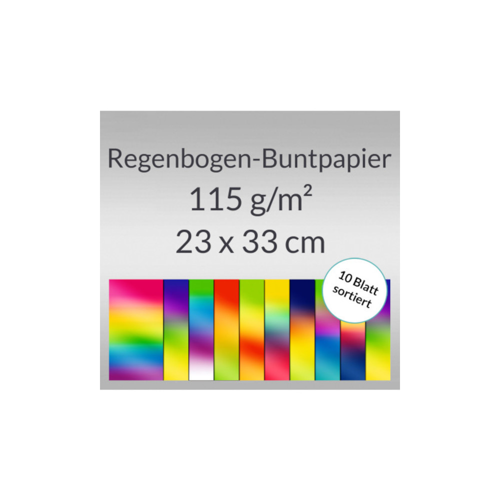 Ursus Regenbogen Buntpapier X Cm Blatt Bischoff Ag