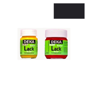 Deka Lack Glasmalfarbe hochglanz schwarz 20ml