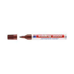 Edding 3000 Permanentmarker 1.5 - 3mm Braun