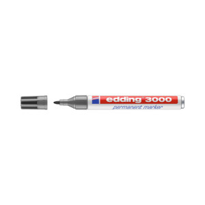 Edding 3000 Permanentmarker 1.5 - 3mm Grau