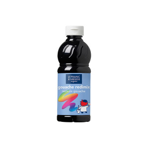 Lefranc & Bourgeois Gouache Liquide Redimix 500ml schwarz