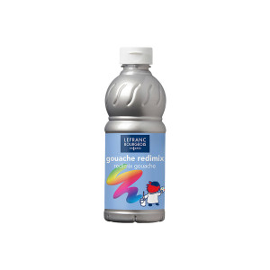 Lefranc & Bourgeois Gouache Liquide Redimix 500ml silber