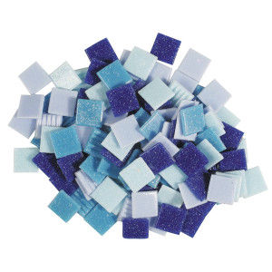 Mosaik Glassteine G Blau Mix X Mm Bischoff Ag