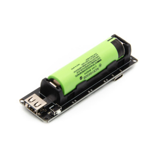 Purecrea 1x18650 Lithium Batterie Shield 5V 3A  /  3V 1A inkl. Akku