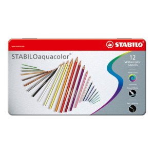 Stabilo Farbstifte Aquacolor 12er Set im Metalletui