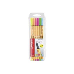 Stabilo Fineliner Point 88 Neon 6er Etui